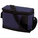 Maxam Insulated Lunch Bag 9 Inch Zippered Main Compartment Adjustable Shoulder Strap