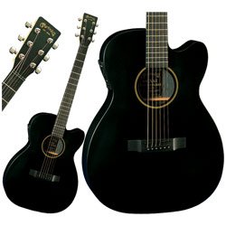 00CXAE Grand Concert Acoustic Electric Guitar Black
