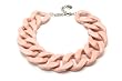 Whitewashed Link Choker in Carnation