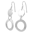 Sterling Silver Fashion Circles Earrings