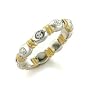 Mat Gold & Rhodium Brass with Clear Swarovski Crystal Toe Ring, Weight: 3.40gms. Size: 2.5