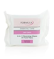 Formula Essential Care Dry Skin 3-in-1 Cleansing Facial Wipes