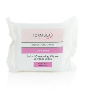 Formula Essential Care Dry Skin 3-in-1 Cleansing Facial Wipes