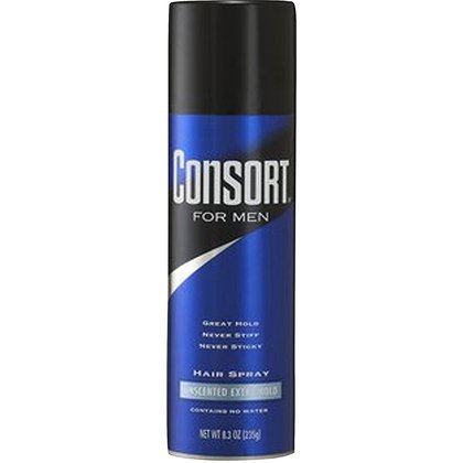 Consort Extra Hold Unscented Aerosol Hairspray-8.3oz (Pack of 6)