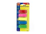 5 Pack neon erasers - Pack of 48