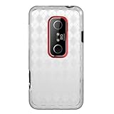 Flexi Gel SKin TPU Glove with CLEAR CHECKERED Design Soft Cover Case for HT ....