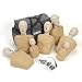 CPR Prompt (7 Pack) TAN 5 Adult/Child & 2 Infant Manikins; 50 A/C Bags; 20 Infant Bags; Carry Case