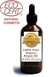 MOROCCAN GOLD BEAUTY OIL - 100% PURE ARGAN OIL - 2 oz Bottle of CERTIFIED ORGANIC COSMETIC OIL Direct from MOROCCO - Large 60ml Dropper