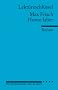 Max Frisch: Homo Faber. Lekt�reschl�ssel