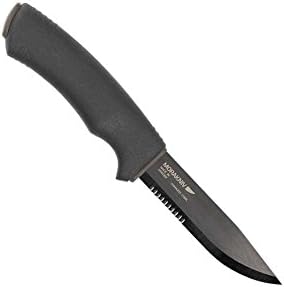 Bushcraft Tactical SRT, Black Rubber Handle, Black ComboEdge [M-12295 - Mora Knives]