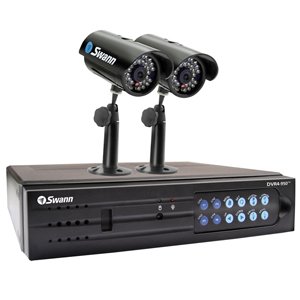 SWANN SW343-DP2 4-Channel Digital Video Recorder with 320 GB Hard Drive and 2 Cameras