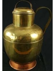 Kitchen: LARGE Vintage French Brass Pitcher Milk Jug Kitchenware - EuroLux Home
