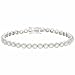 Sterling Silver 3.4 CTW Total Carat Weight simulated Diamond cz Circle Cable Tennis Bracelet