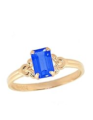 10K Gold Girls September Birthstone Ring (size 4)