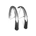 Planet Bike Cascadia ATB Front and Rear Bicycle Fender Set with 130mm Mud Flaps (Silver Aluminum, 60mm Wide)