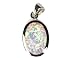 Lab Created Opal Pendant STERLING SILVER .925 Oval