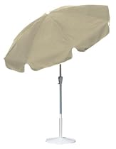 Arden 7.5 Foot Aluminum Garden Umbrella, Beige