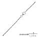 1.5mm Sterling Silver Bar + Bead Chain in 16", 18", 20", 24" and 30" Lengths, #8418