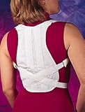 Clavicle Support - Medium Straps wrap around from the shoulder/back to the front forming a figure 8. Lightweight fabric on the back panel with stays. Aids in the correction of the posture.