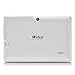 iRULU eXpro X1 7 Inch Google Android Tablet PC, 1024*600 Resolution, 16GB Nand Flash, Wi-Fi, Games, Dual Cameras (White)