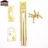 6 Solid Brass Surface Bolt