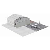 Dragon 1 400 Airport Hangar Back Section Set with Pan American World Airways B377 by Dragon