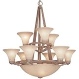 Sunset Park 93Lt 2Tier Bowl Chandelier Sonora