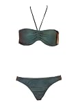 Radio Fiji Two-piece Bandeau Bikini Aqua Large
