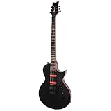 Kramer Assault 220 Electric Guitar, Floyd Rose Tremolo, Black with Red Binding and Inlays