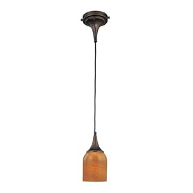 Mineral Series Mini Pendant in Painted Bronze