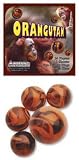 Mega Marbles - ORANGUTAN MARBLES NET (1 Shooter Marble, 24 Player Marbles & 2 Display Rings)