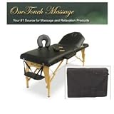 Portable Massage Table 3 THICK FOAM DECK with Salon Style Back Rest. Face Cradle Included 4C