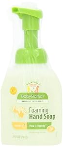 BabyGanics Fine and Handy Foaming Hand Soap, Tangerine, 8.45-Ounce (Pack of 2), Packaging May Vary