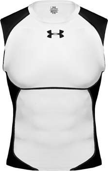 Under Armour Blitz III Sleeveless T,white/black