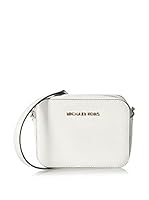 Michael Kors Bandolera Jet Set Travel Saffiano Crossbody (Blanco)