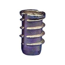 Zinc Threaded Insert, UNC Threads, HRC82 Hardness, #8-32 Threads, 10mm Length, 41000 psi Tensile Strength, Made In US, Pack Of 100