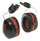 Peltor Optime 105 Cap-Mountable Ear Muffs; NRR: 26dB; Adapts To all Slotted Hard Hats