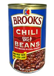Brooks Hot & Spicy Chili Beans 12 ct. by Canned Foods