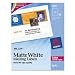 Avery 6876 Printing Labels For Color Laser Printers, Permanent, 4-3/4 x 7-3/4, 50 Per Pack, Matte