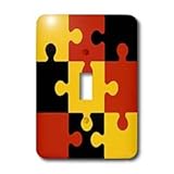 Dezine01 Graphics Entertainment - Puzzled - Light Switch Covers - single toggle switch