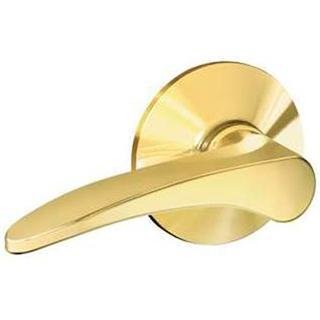 Schlage F51SK MNH 505 Manhattan Entry Lever, Lifetime Brass with SecureKey