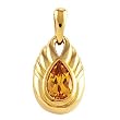 14K Yellow Gold Citrine Pendant