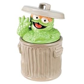 Sesame Street Oscar The Grouch Cookie Jar by Sesame Street