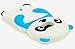 Bastex Samsung Galaxy S7, Blue and White Silicone Panda Character Case Cover for Samsung Galaxy S7