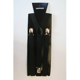 Crazy Chick Unisex Fancy Dress Clip On Braces/Suspenders