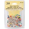 Wrights 881426 Glass Head Multicolor Pins, 150-Pack