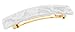 France Luxe Classic Rectangle Barrette - Flake White