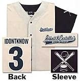  : Abbott & Costello I DON'T KNOW Adult Baseball Jersey Shirt