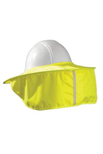 Hard Hat Shade, Stow Away Style, Cotton, Hi Visibility Yellow, One Size