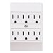 Adapter with 6 Outlets - White Image